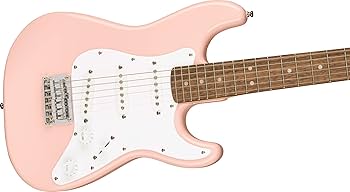【Fender】Mini Strat Shell Pink エレキギター セット Squier Mini Strat Electric Guitar and Fender Amp Bundle